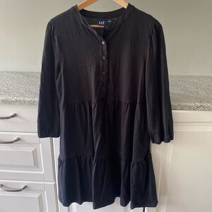 Gap cotton long sleeve button up dress size large